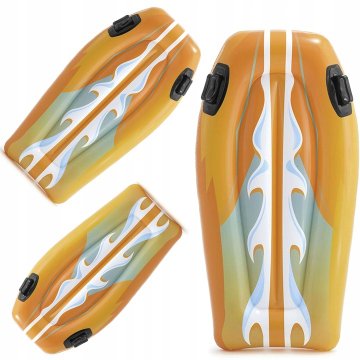 Intex Napihljiva plavalna deska 112x62 cm 58165 ORANŽNA