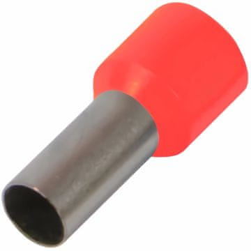 NEX Izolirana kabelska tulka s3036008 1x0,75 mm2 7,6 mm rdeča 100 kosov