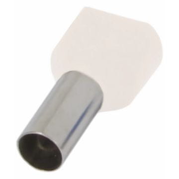 NEX Dvojno izoliran kabelski tulec s4037003 2x1 mm2 8 mm bel 100 kosov