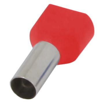 NEX Dvojno izoliran kabelski tulec s4037004 2x1 mm2 10 mm rdeč 100 kosov