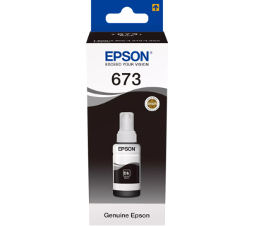 Epson 673BK (C13T67314A) steklenička s črnilom, črna