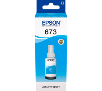 Epson 673C (C13T67324A) steklenička s črnilom, cijan