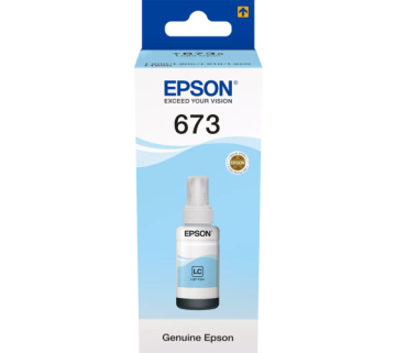 Epson 673LC (C13T67354A) steklenička s črnilom, svetlo cijan