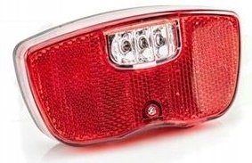 LED kolesarska luč za prtljažnik z reflektorjem AA