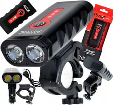 PROX SPREDNJA LUČ SIRIUS 900 LM 2xCREE XP USB