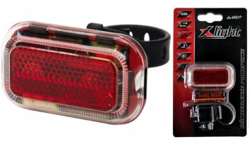 AFX LIGHT 3209 zadnja LED kolesarska luč z baterijami