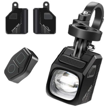 EVO 1700 USB sprednja kolesarska luč + daljinski upravljalnik GARMIN nosilec za GOPRO