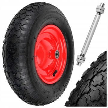 GEKO Kolo za samokolnico, kolo za voziček 4.80/4.00-8 2PR + 12 mm os