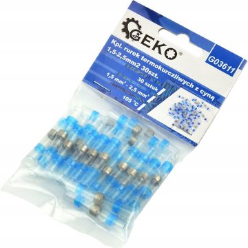 GEKO Termoskrčljivi konektorji s kositrom 1,5-2,5 mm² 30 kosov G03611