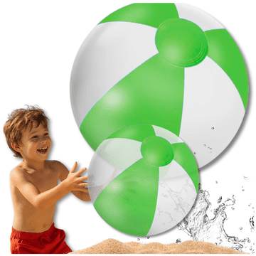 NAPIHLJIVA ŽOGA ZA PLAŽO ZA VRTNI BAZEN VELIKA 53 CM ZELENA