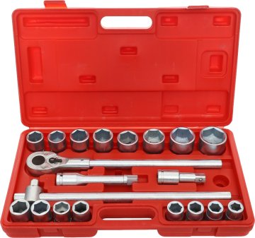 Kraft&Dele Komplet šesterokotnih nastavkov 3/4", 21 kosov, KD304