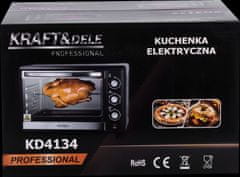 Kraft&Dele ELEKTRIČNI ŠTEDILNIK 45L 2000W FUNKCIJA PEČENJA + DODATKI KD4134