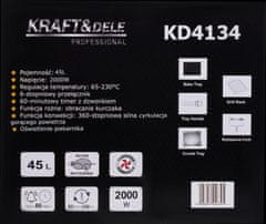 Kraft&Dele ELEKTRIČNI ŠTEDILNIK 45L 2000W FUNKCIJA PEČENJA + DODATKI KD4134