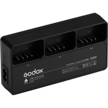 Godox Trojni polnilnik VC26T za VB26