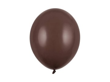 PartyDeco Močni lateks baloni, pastelno kakavovo rjavi, 30 cm, 100 kosov.