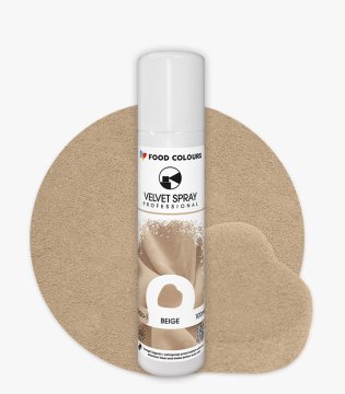 Food Colours Užitni dekorativni sprej za semiš Beige Velvet Spray Beige 100ml