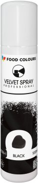 Food Colours Suede Spray 100ml črna - žametna živilska barva v spreju za torte in pecivo