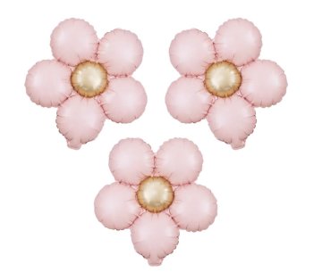 Folija balon Pink Daisy 51x43 cm 3 kosi