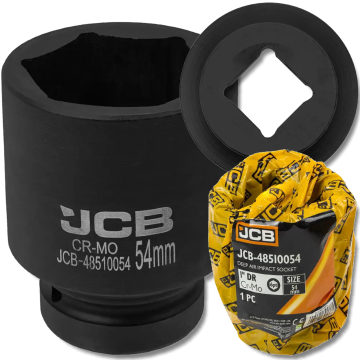 JCB globok udarni nasadni ključ 1" 54 mm 6-kraki Cr-Mo