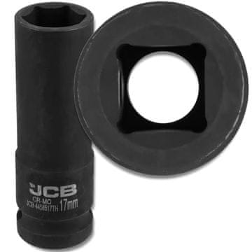 JCB GLOBOKI UDARNI NASTAVEK, TANKOSTENSKI, 1/2" Cr-Mo, 6-kraki, 17 mm