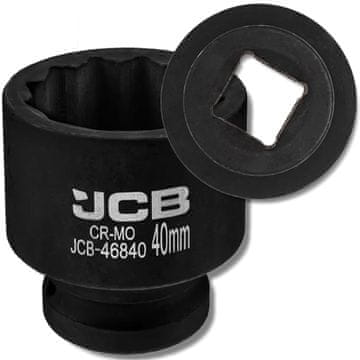 JCB udarni nasadni ključ 3/4" 40 mm 12-kraki Cr-Mo