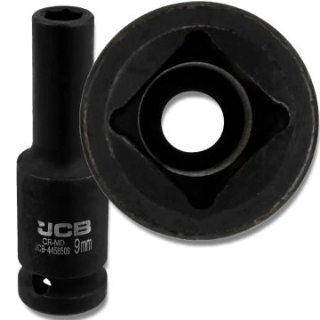 JCB GLOBOKI UDARNI KLJUČ 1/2" Cr-Mo 6-kraki 9 mm NASADNI KLJUČ