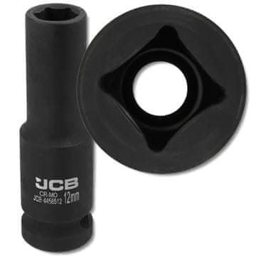JCB GLOBOKI UDARNI KLJUČ 1/2" Cr-Mo 6-kraki 12 mm NASADNI KLJUČ