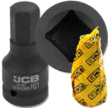 JCB udarni nastavek za nastavke 3/4" 21 mm 6-kraki Cr-Mo nastavek