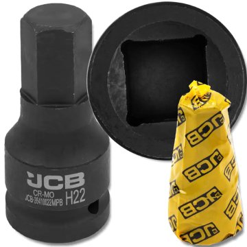 JCB udarni nastavek za nastavke 3/4" 22 mm 6-kraki Cr-Mo nastavek