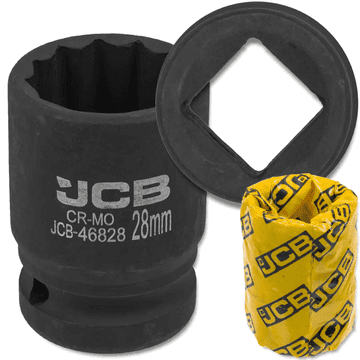 JCB udarni nasadni ključ 3/4" 28 mm 12-kraki Cr-Mo