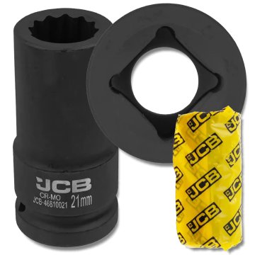 JCB GLOBOKI UDARNI KLJUČ 3/4" Cr-Mo 12-kraki 21 mm NASADNI KLJUČ