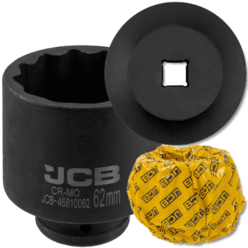 JCB GLOBOKI UDARNI KLJUČ 3/4" Cr-Mo 12-kraki 62 mm NASADNI KLJUČ