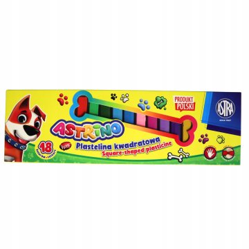 Astra Astrino Square School Plastelin 18 barv