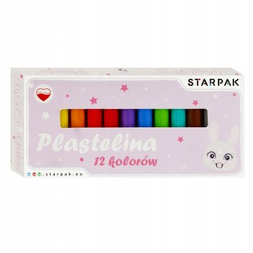 STARPAK Bunny School Plastelin 12 barv