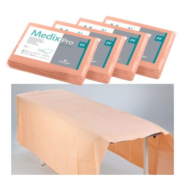 BE Rjuha za enkratno uporabo 150 cm x 210 cm marelična folija 54 g MedixPro 20 kosov
