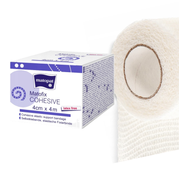 Matopat Kohezivni povoj 4 cm x 4 m elastičen samolepilni Matofix Cohesive 1 kos