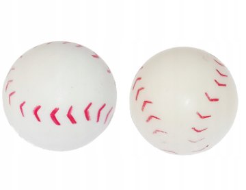 Bopcorn AV pokrovčki ventilov, okrasne bele baseball žogice