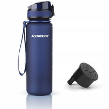 Aquaphor City filtrirna steklenica 500 ml, temno modra