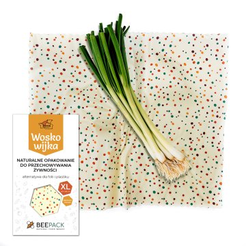 BeePack Voščena folija "Polka Dots" XL 40x48 cm 1 kos.