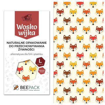 BeePack Voščena folija "Liski" L 36x36 cm 1 kos.