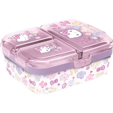 Stor Škatla za malico s predelki - posoda za zajtrk HELLO KITTY
