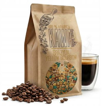 KAVA V ZRNIH BRAZILSKA RUMENA BOURBON 100% Arabica 250 g
