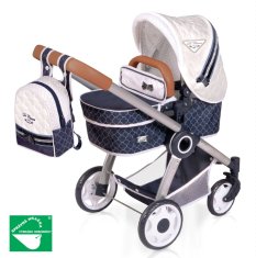 Rappa Otroški voziček DeCuevas 80537 zložljiv za lutke 3 v 1 z nahrbtnikom TOP Collection 2020 - 70 cm