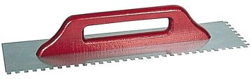 Kaufmann Zobčana gladilka 6x6 mm, nerjaveče jeklo, 500x130x0,75 mm, 17.483.06