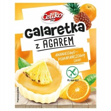 Brezglutenski žele iz ananasa, pomaranče in agarja 45g