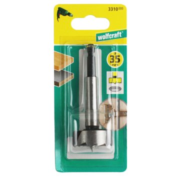 WolfCraft Forstnerjev sveder 35 mm za tečaje, šesterokotno steblo 1/4" 3310000