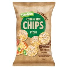 Benlian Koruzni in riževi čips - pica 50g
