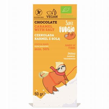 Super Fudgio čokolada brez glutena karamela s soljo 50 g