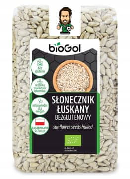 BIO Olupljena sončnična semena, brez glutena, ekološka, 350 g -