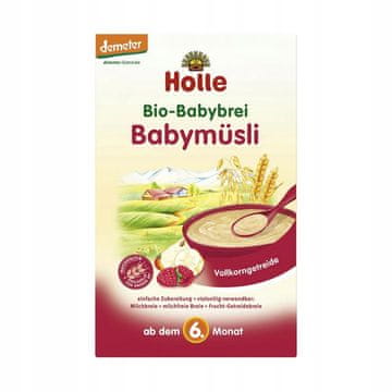 Holle brezmlečna kaša iz polnozrnate kaše müsli po 6 mesecih - 250 g